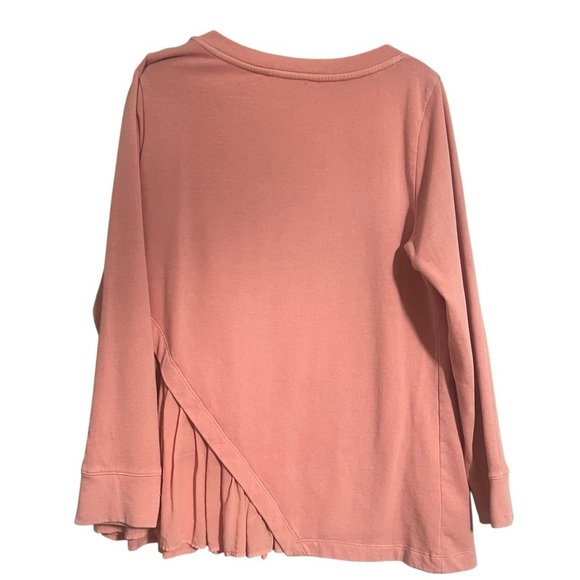 Soft Surroundings XL Ruffled Long Sleeve Top sweater - Picture 2 of 8